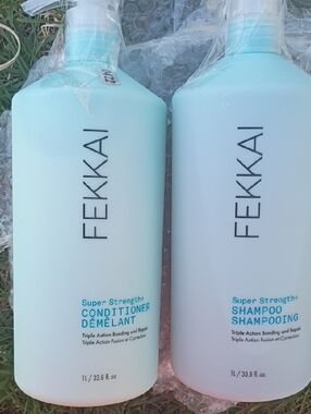 FEKKAI Super Strength+ Shampoo & Conditioner Set - Light Aqua